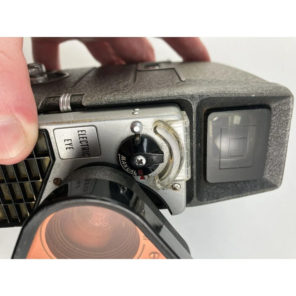 Vintage Bell & Howell Perpetua Electric Eye 8mm Camera w/ FILTER - No Handle